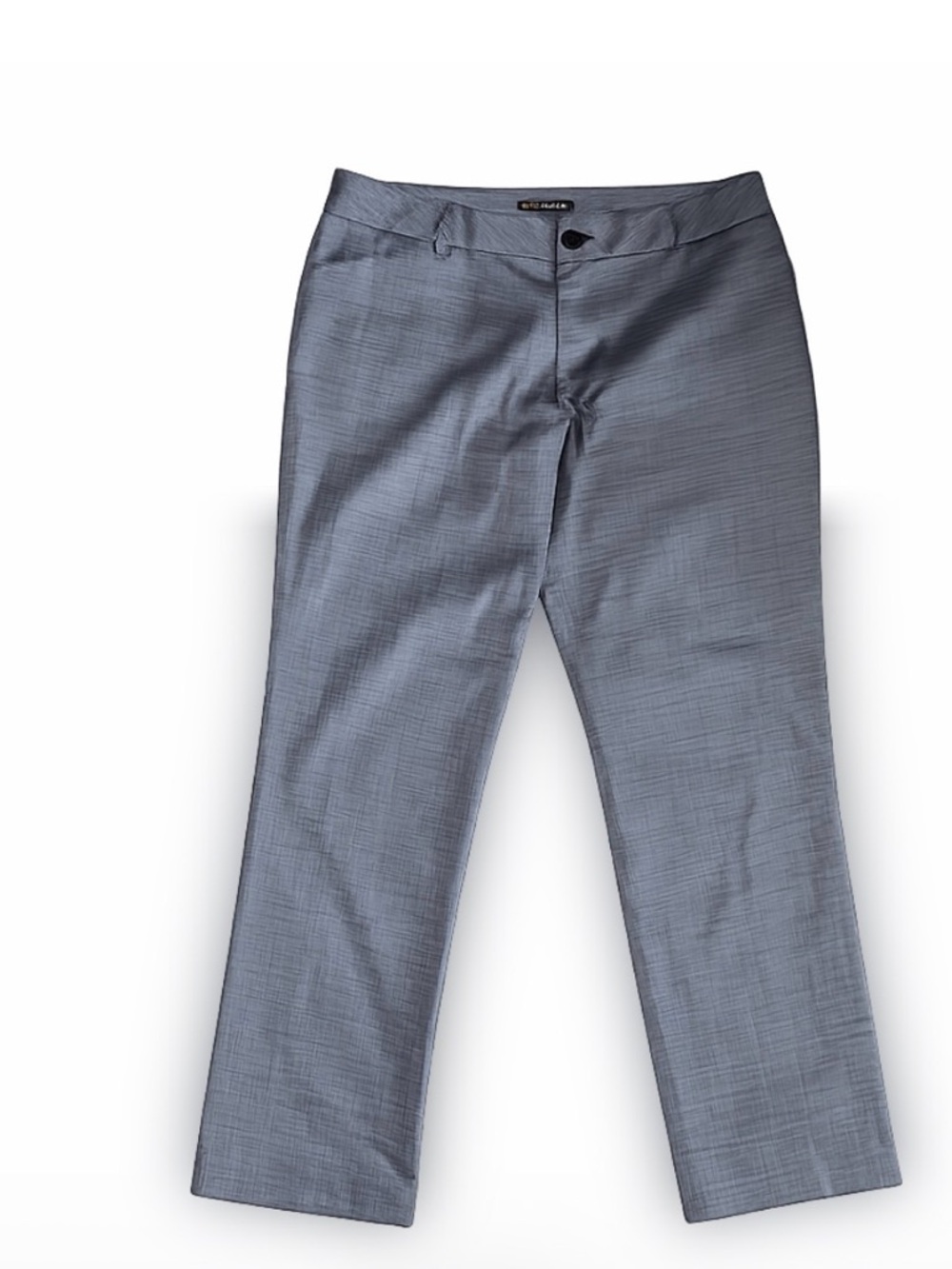 Lee Wrinkle Free Gray Check Dress Pants Women’s Mid Rise Straight Leg 16